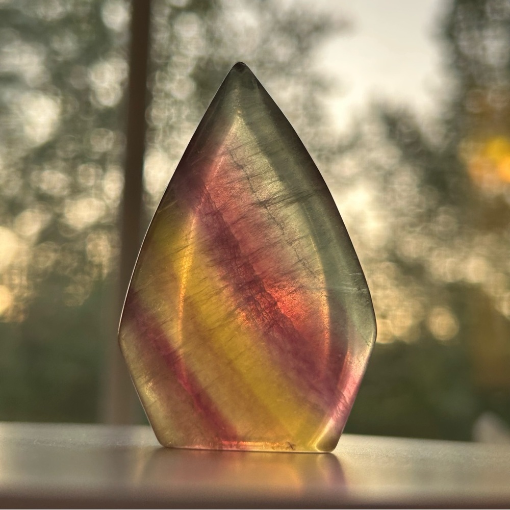 SOLD- Fluorite Teardrop
